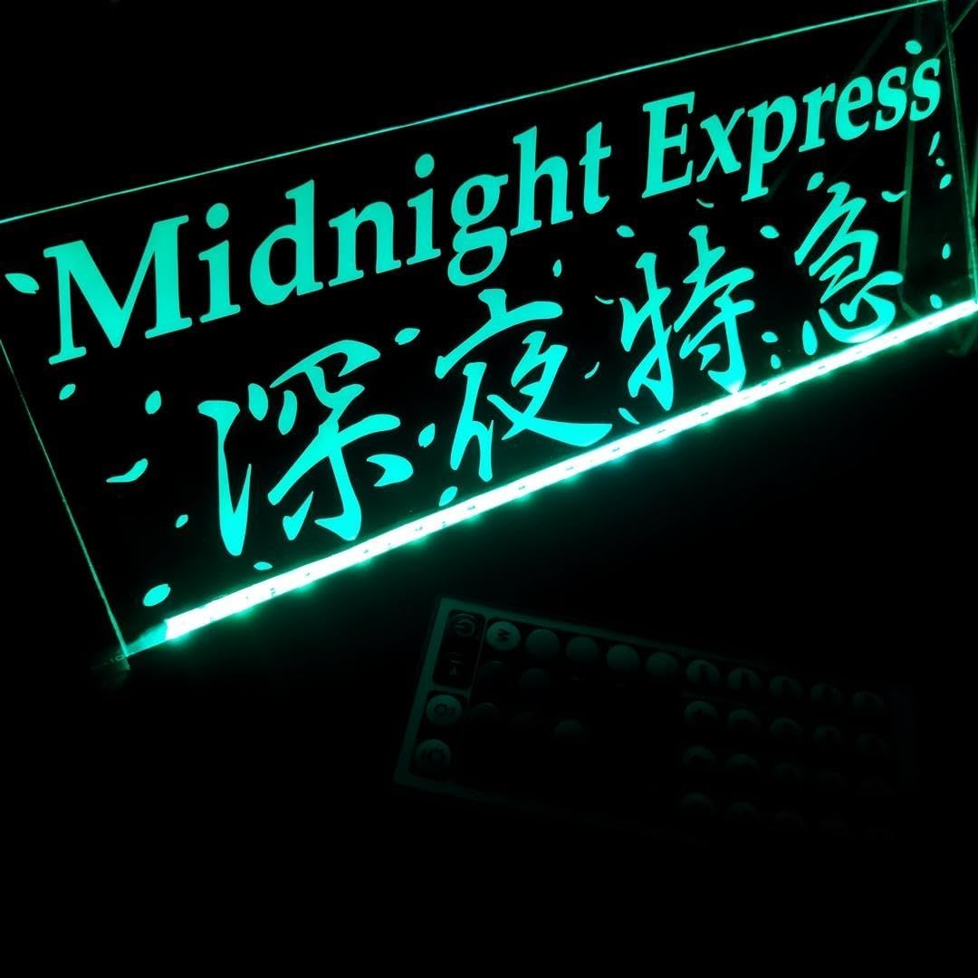 深夜特急① エクスプレス トラック ワンマン灯 アンドン LEDアクリルプレート Amazon.co.jp: LED アクリルプレート深夜特急 ワンマン灯